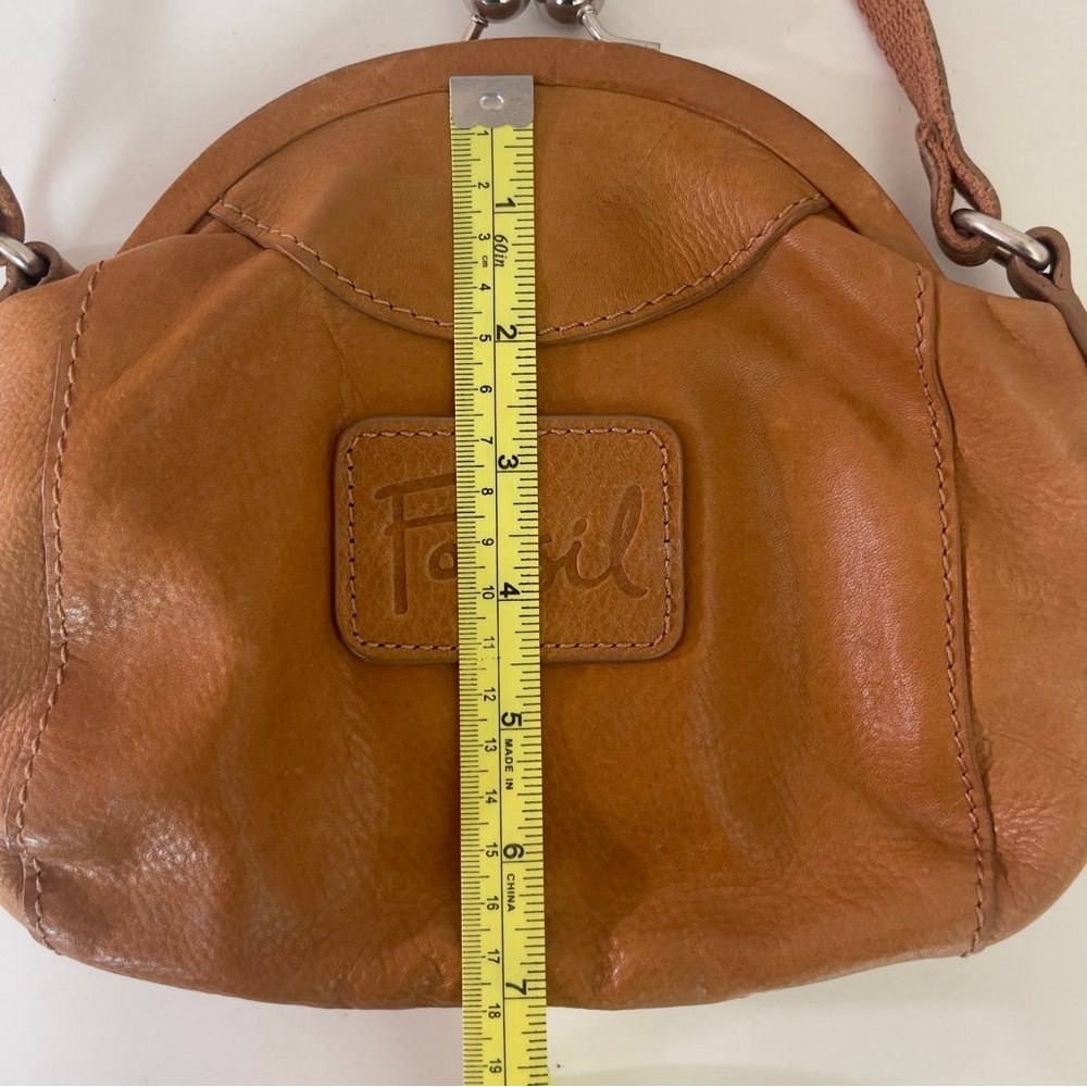 Fossil Tan Leather Women's Bag - Picture 9 of 12